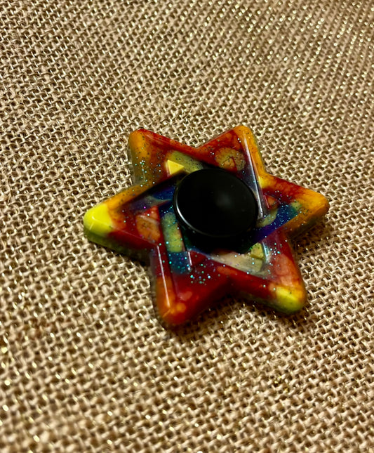 Colorful Resin Fidget Spinner