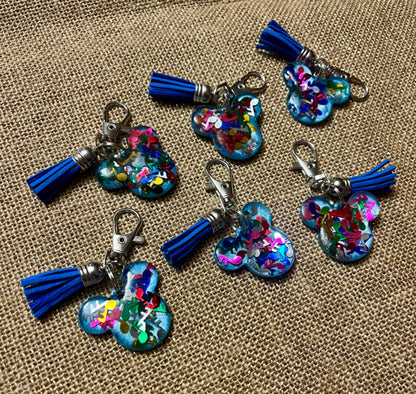Musical Mouse Resin Keychain