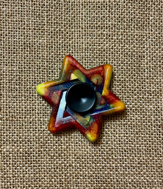 Colorful Resin Fidget Spinner