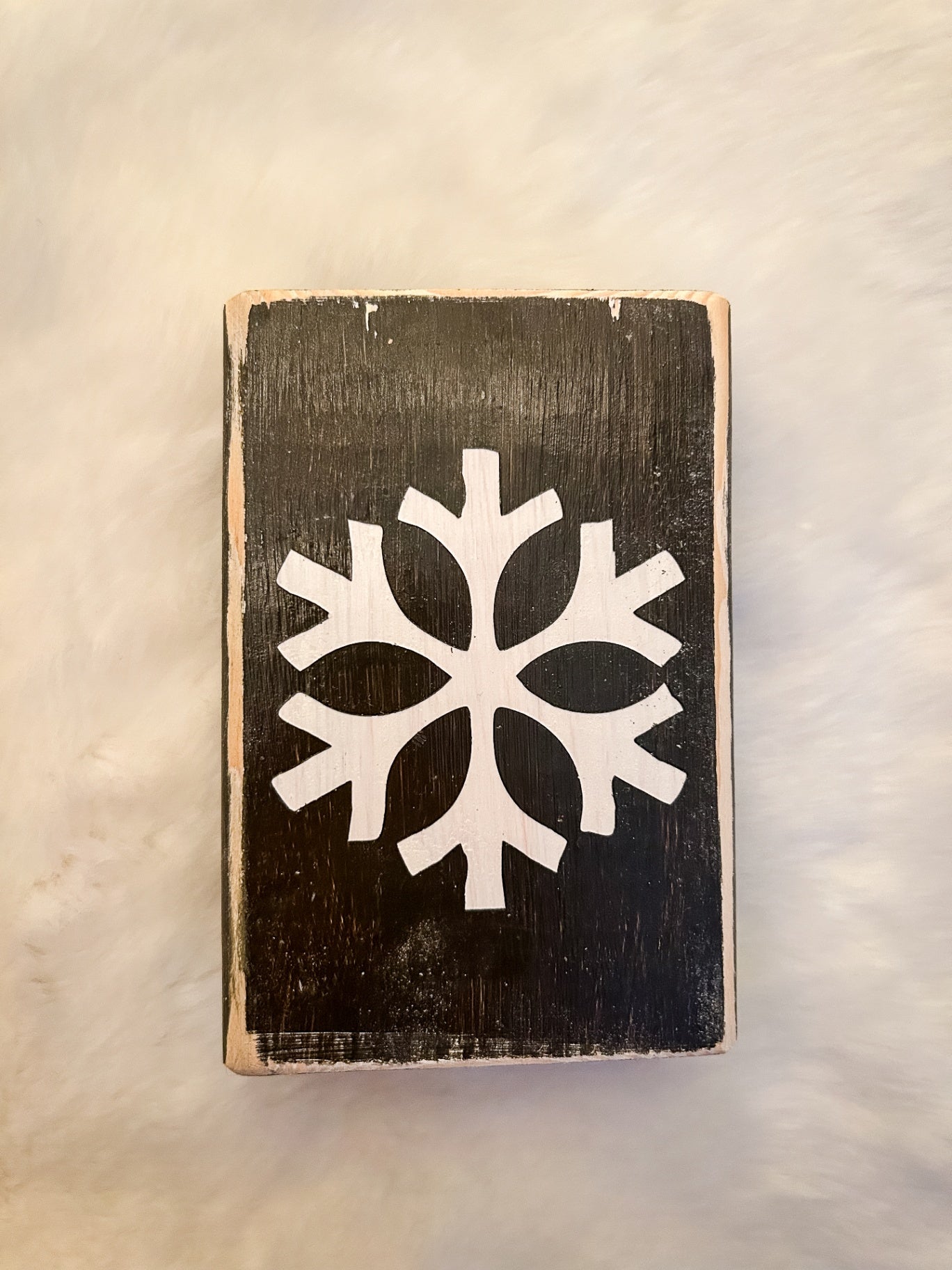 Snowflake Wood Block