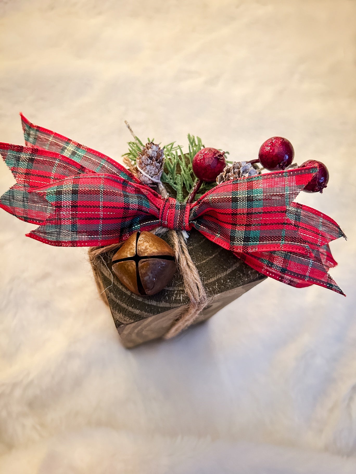 Large Rustic Wooden Present Decor