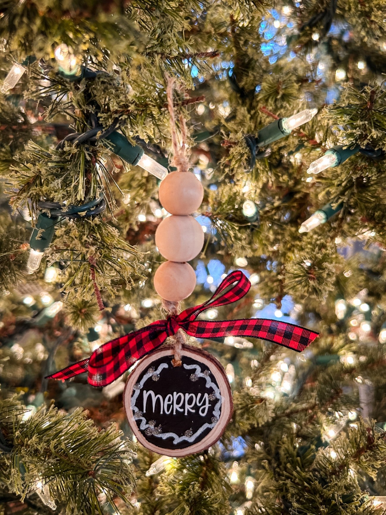 Holiday Sayings Bead Ornament 