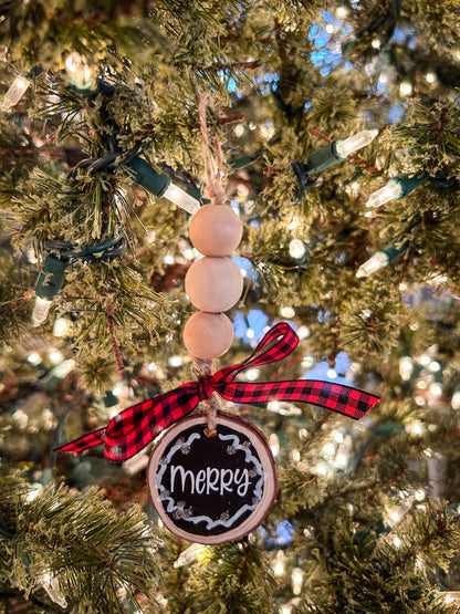 Holiday Sayings Bead Ornament 