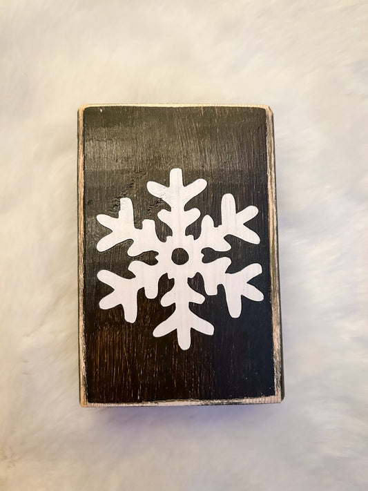 Snowflake Wood Block