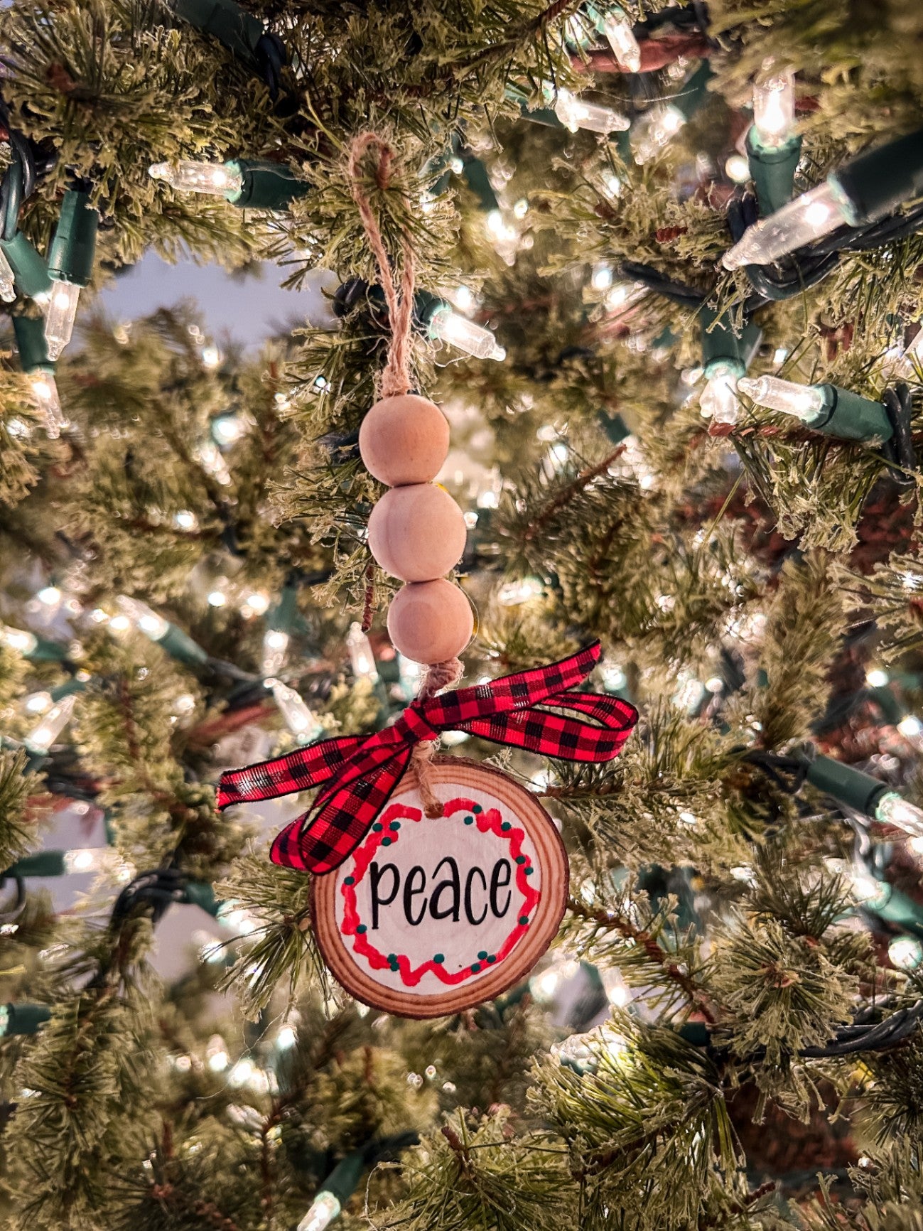 Holiday Sayings Bead Ornament 