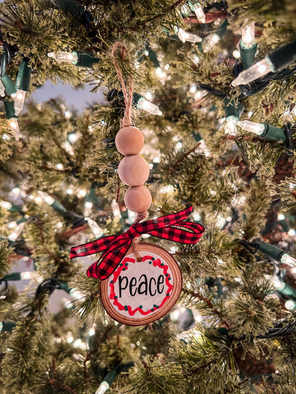Holiday Sayings Bead Ornament 