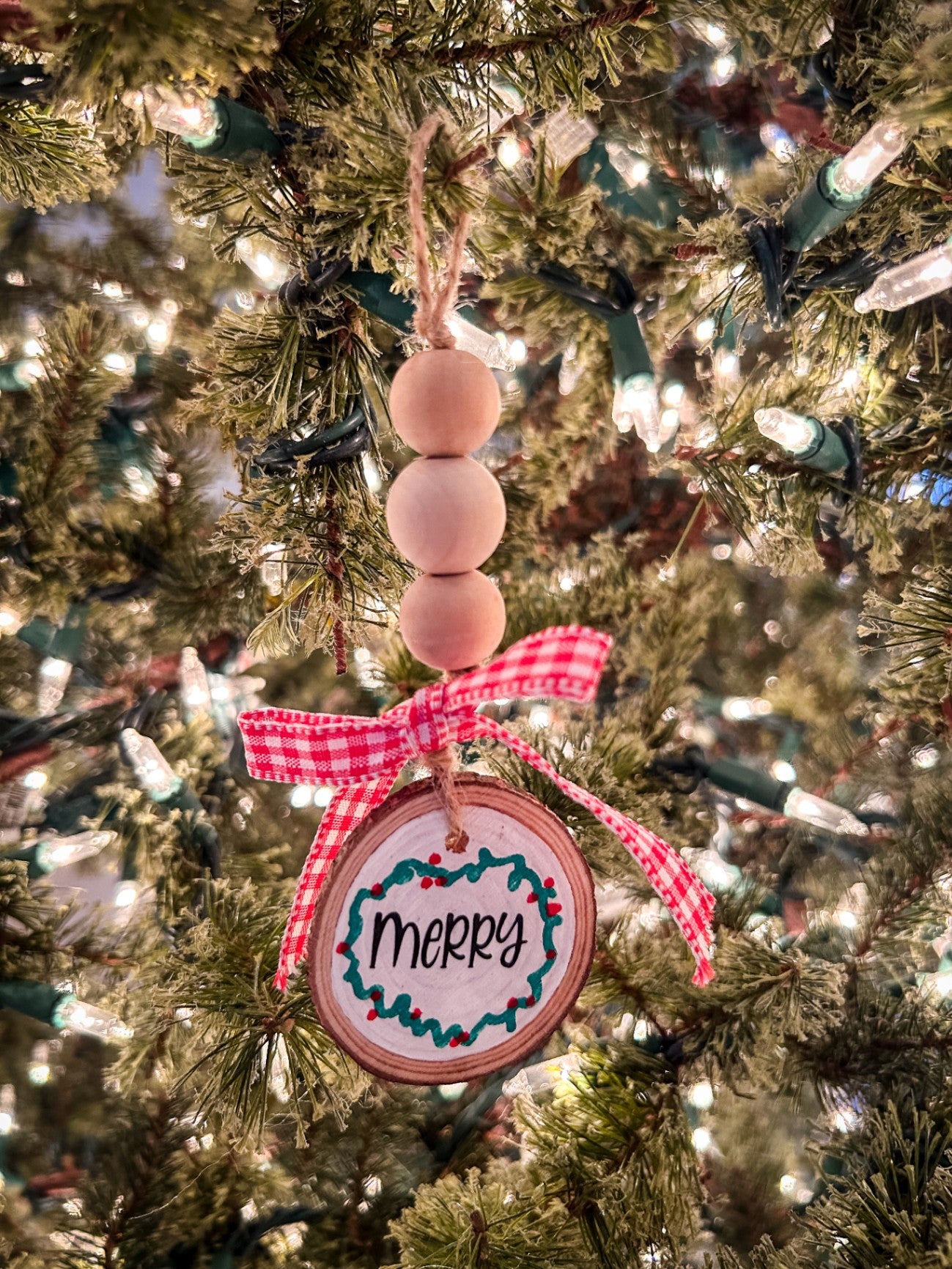 Holiday Sayings Bead Ornament 