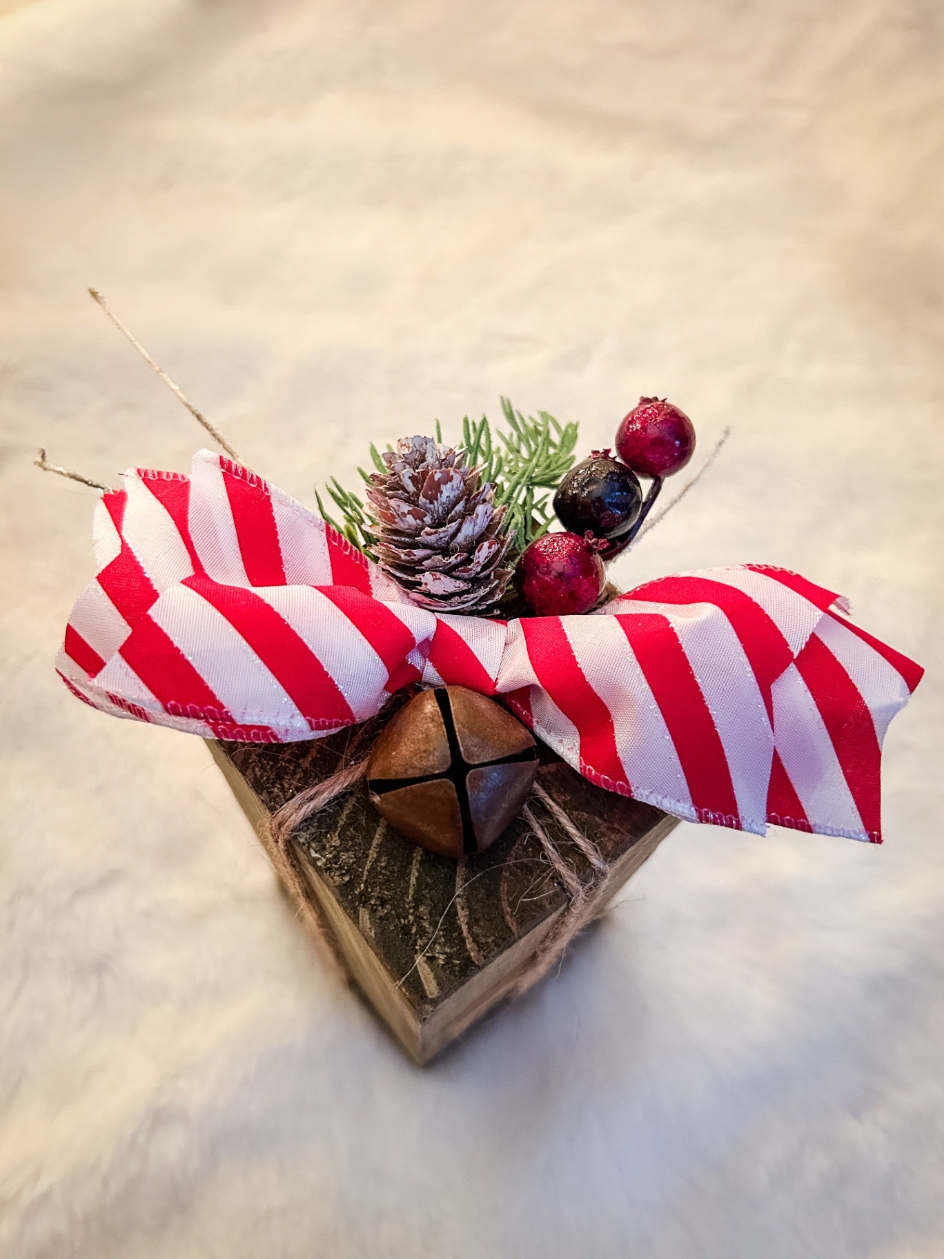 Large Rustic Wooden Present Decor