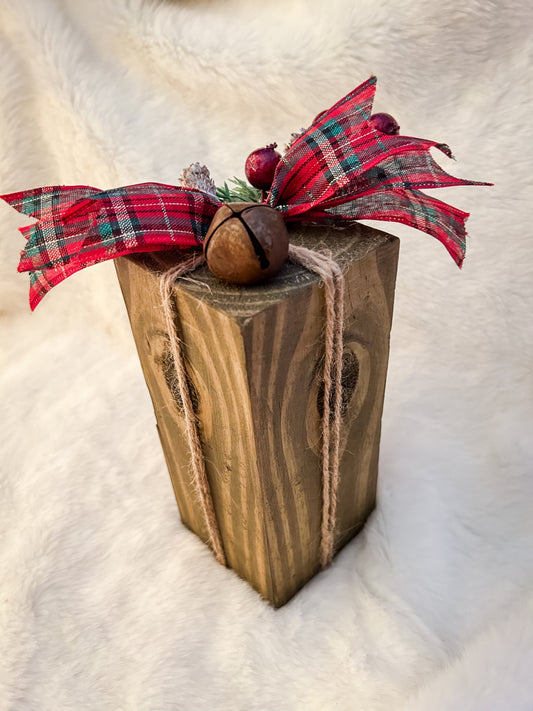 Large Rustic Wooden Present Decor