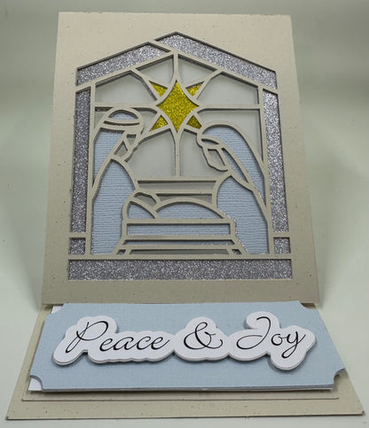 Peace and Joy Card with Tealight