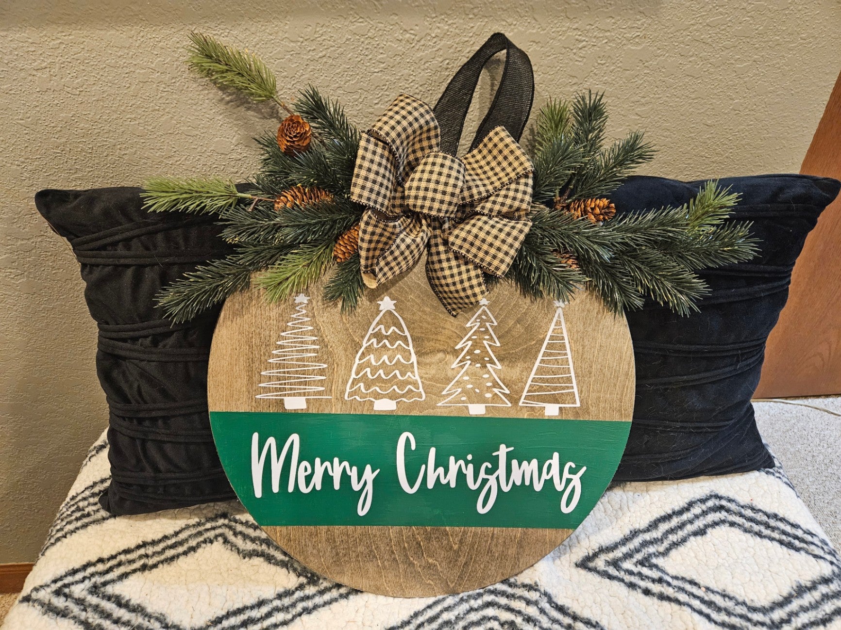 Christmas Tree Welcome Sign