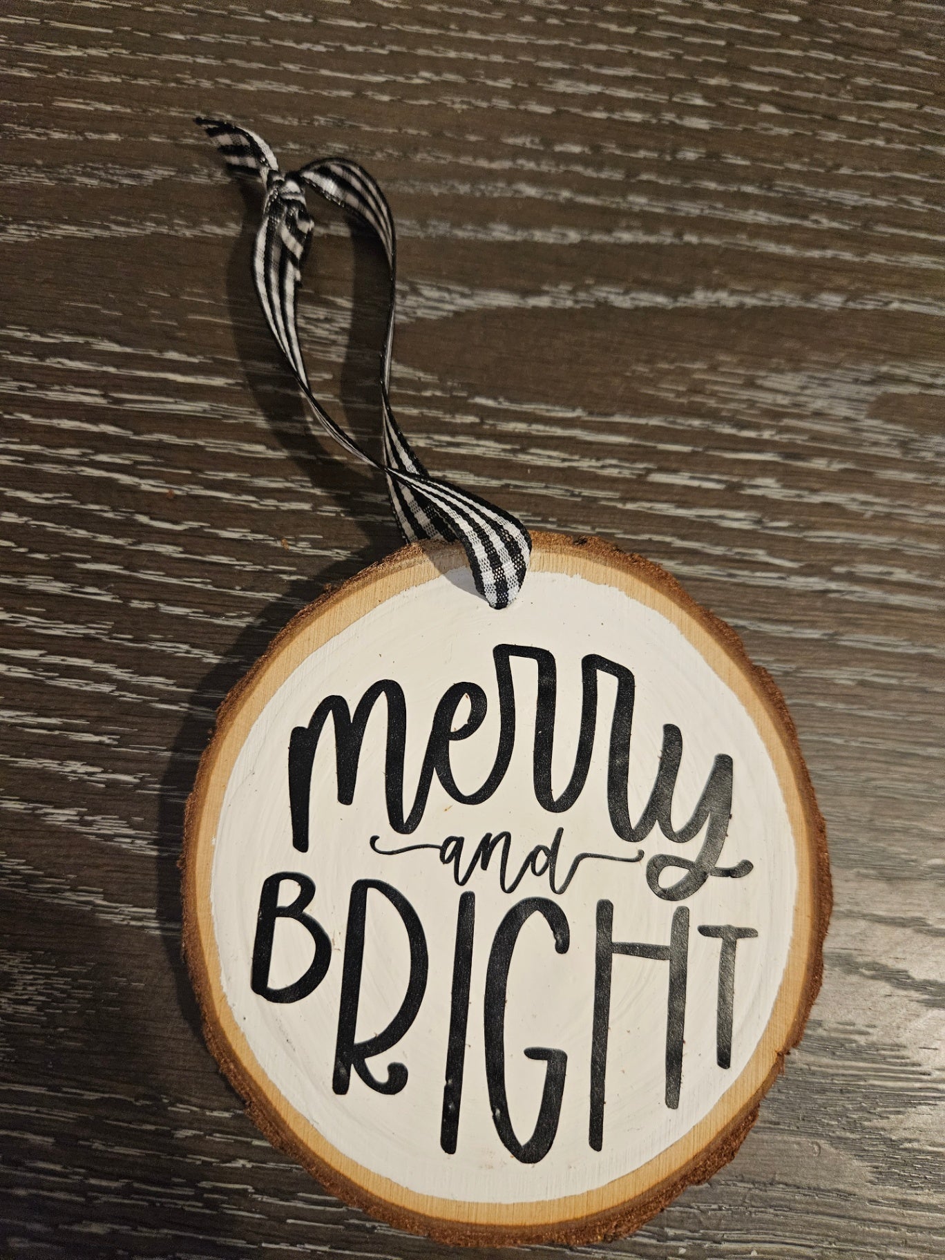 Merry and Bright ornament 