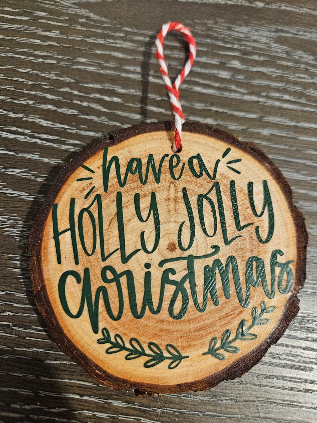 Holly Jolly Christmas ornament