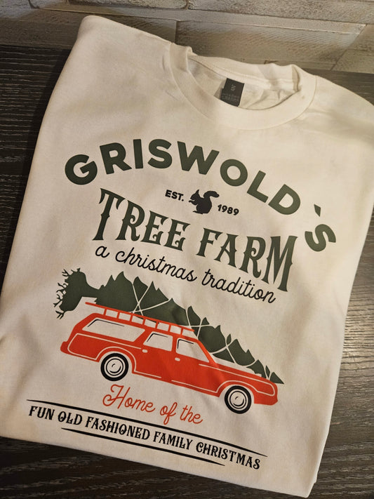 Griswold's Tree Farm Christmas T-Shirt (Medium)