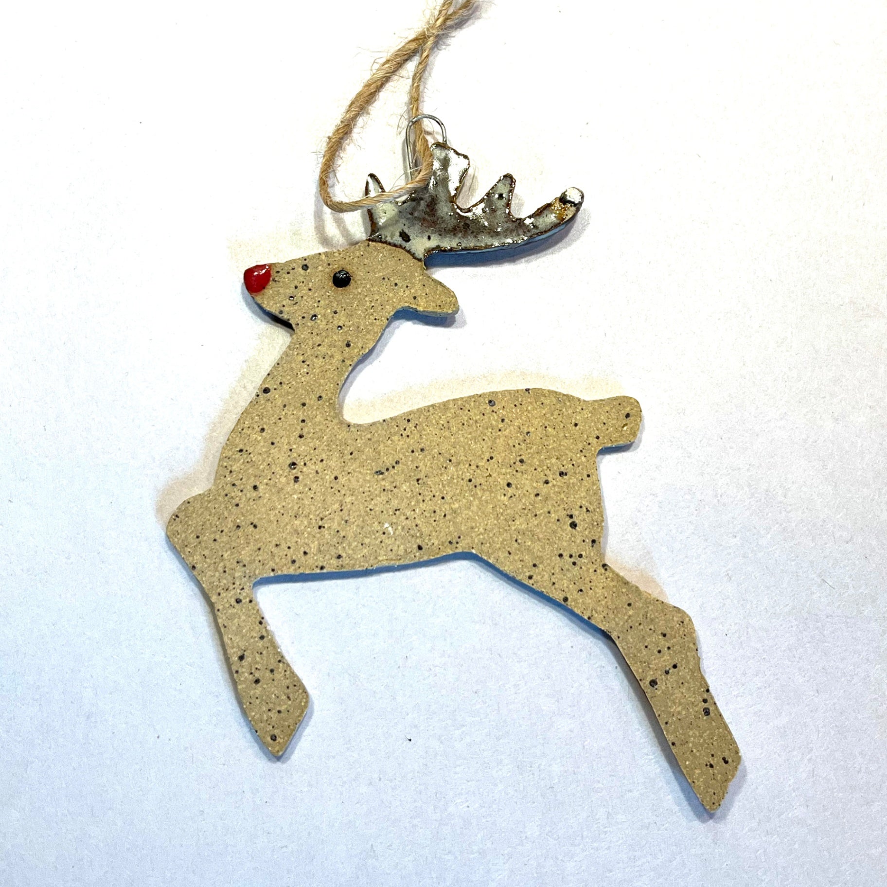Ceramic Reindeer Ornament