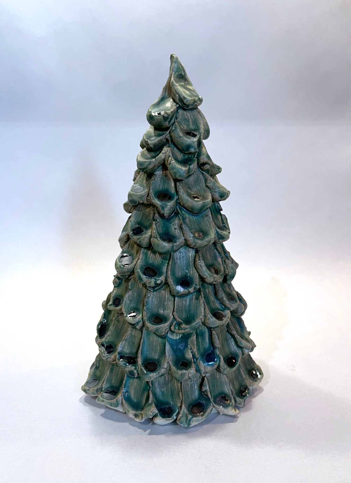 024 - 6" Ceramic Tree - Dark Green