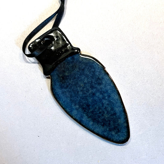 Light bulb ornament - Dark blue