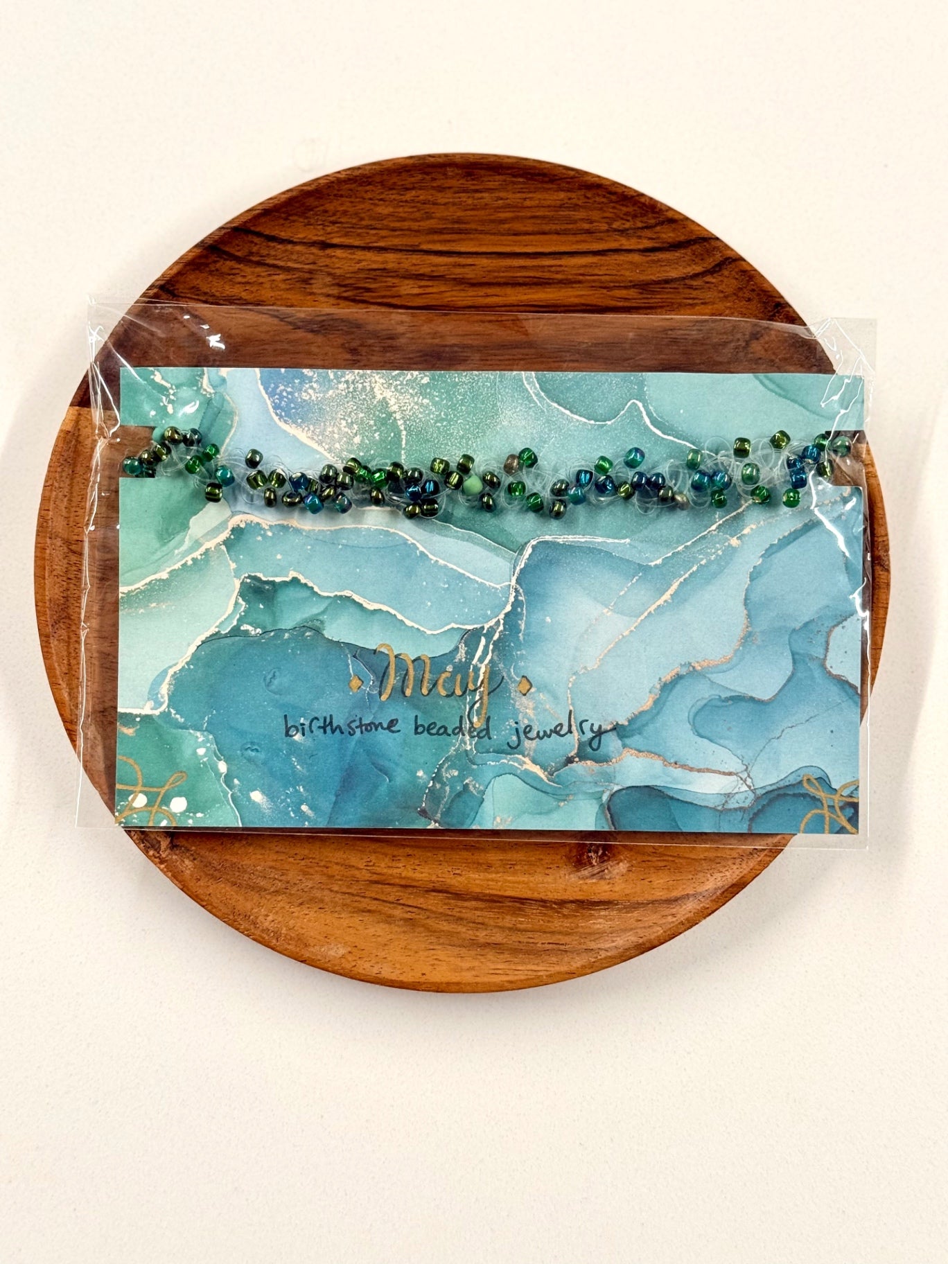 May Birthstone Emerald Twisted Beaded Multiwear Jewelry