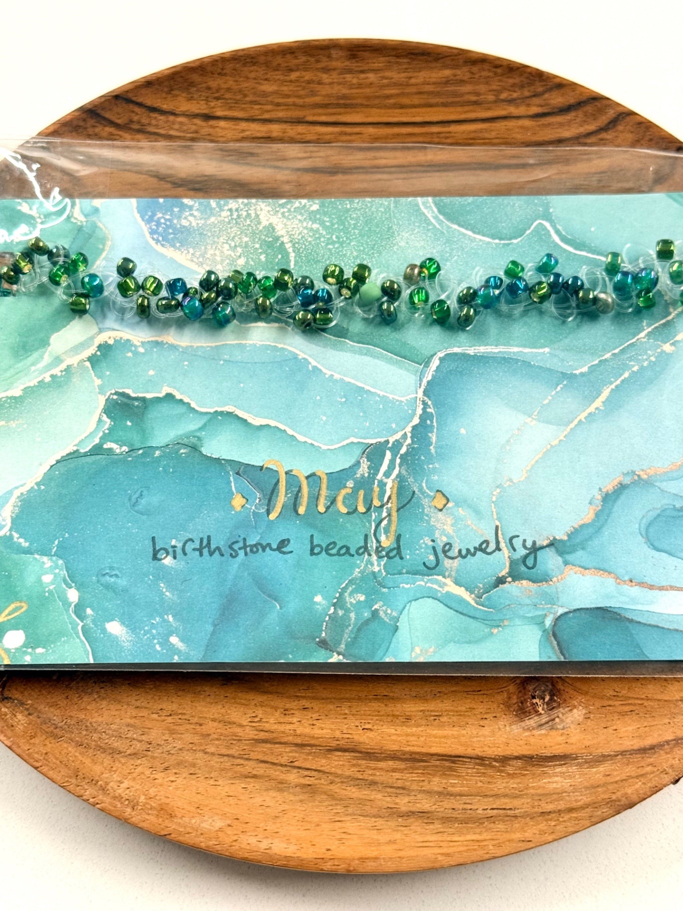 May Birthstone Emerald Twisted Beaded Multiwear Jewelry