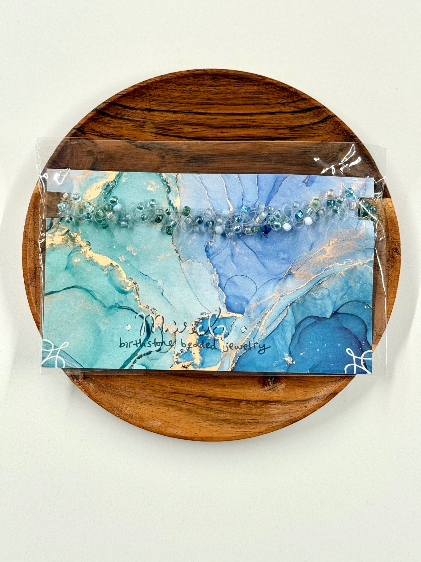 March Birthstone Aquamarine Twisted Beaded Multiwear Jewelry