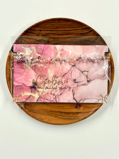 October Birthstone Opal Twisted Beaded Multiwear Jewelry