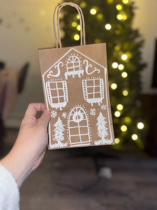Winter Home Hand-Drawn Gift Bag