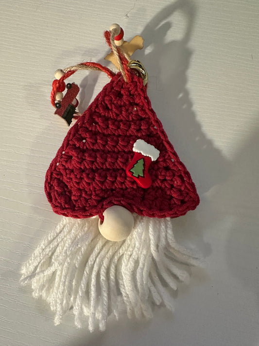 Holiday Gnome Ornament | Red