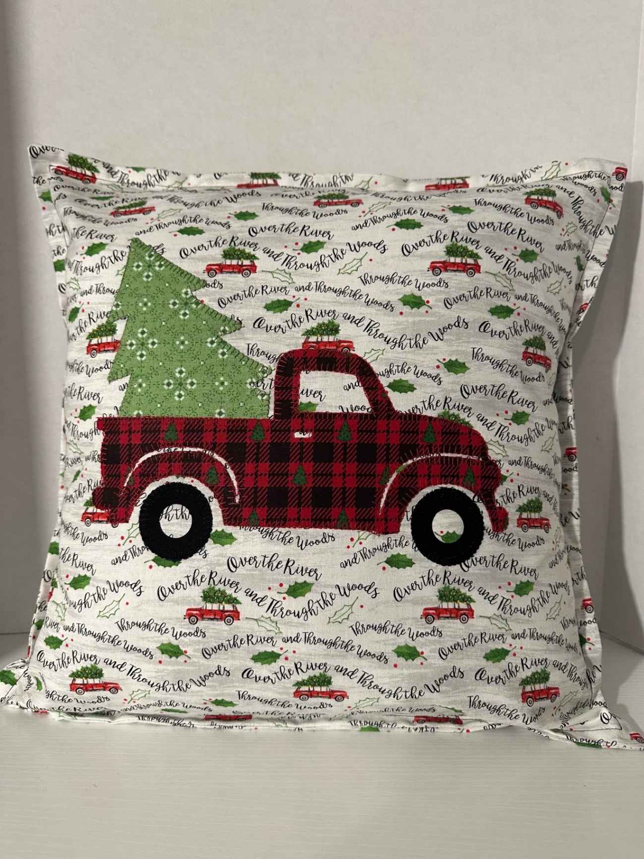 Holiday Truck Pillow