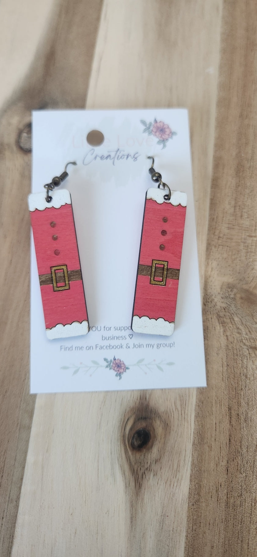 Santa belly bar dangles 