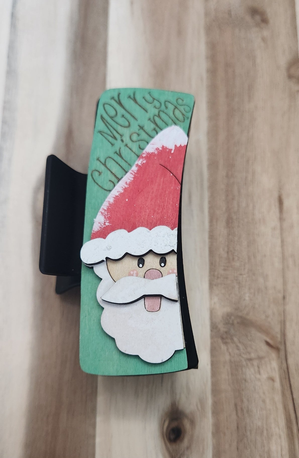 Large Merry Christmas Santa Clip