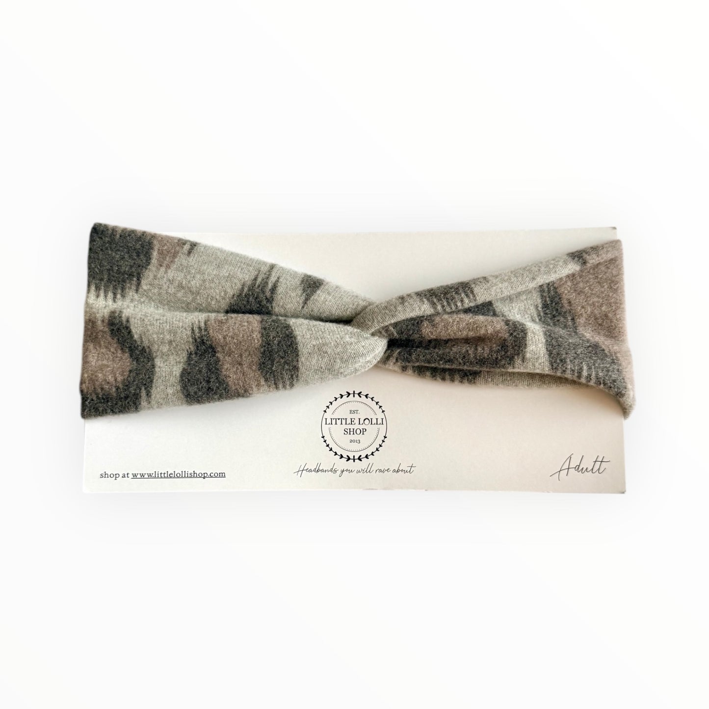 Abstract Leopard Headband