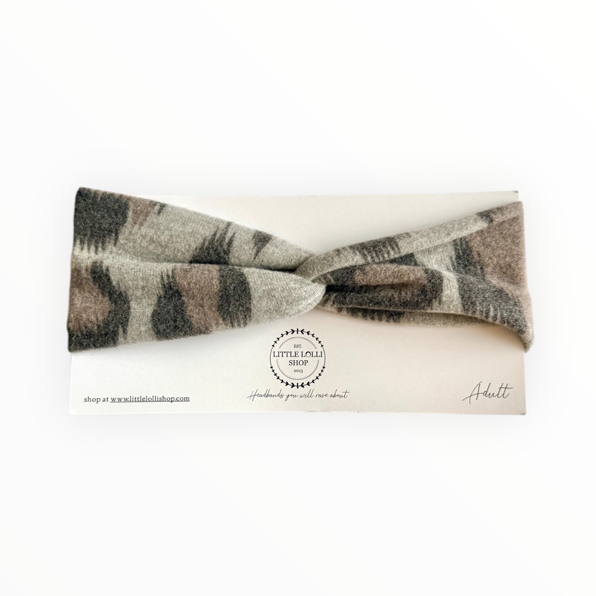 Abstract Leopard Headband