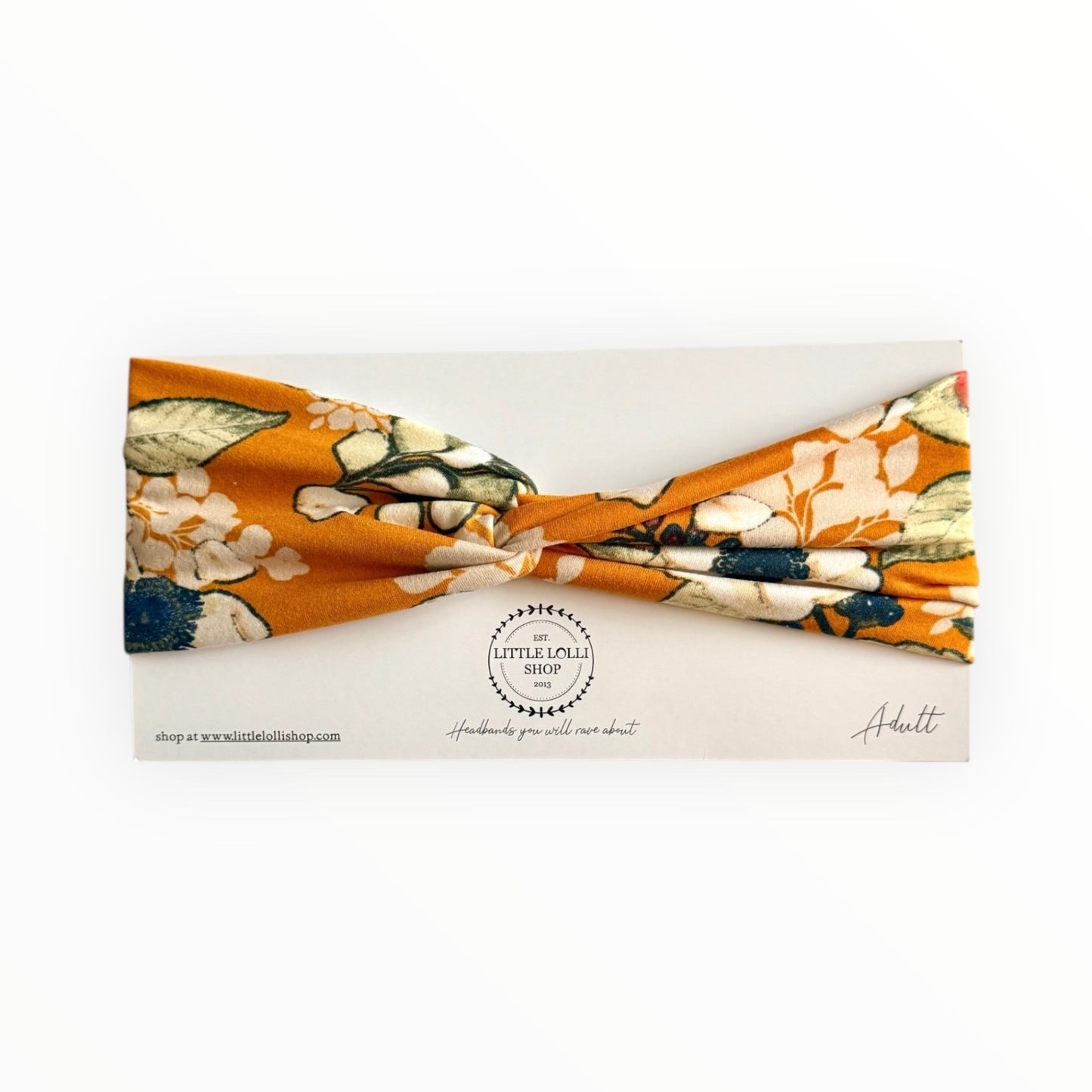 Orange Floral Headband