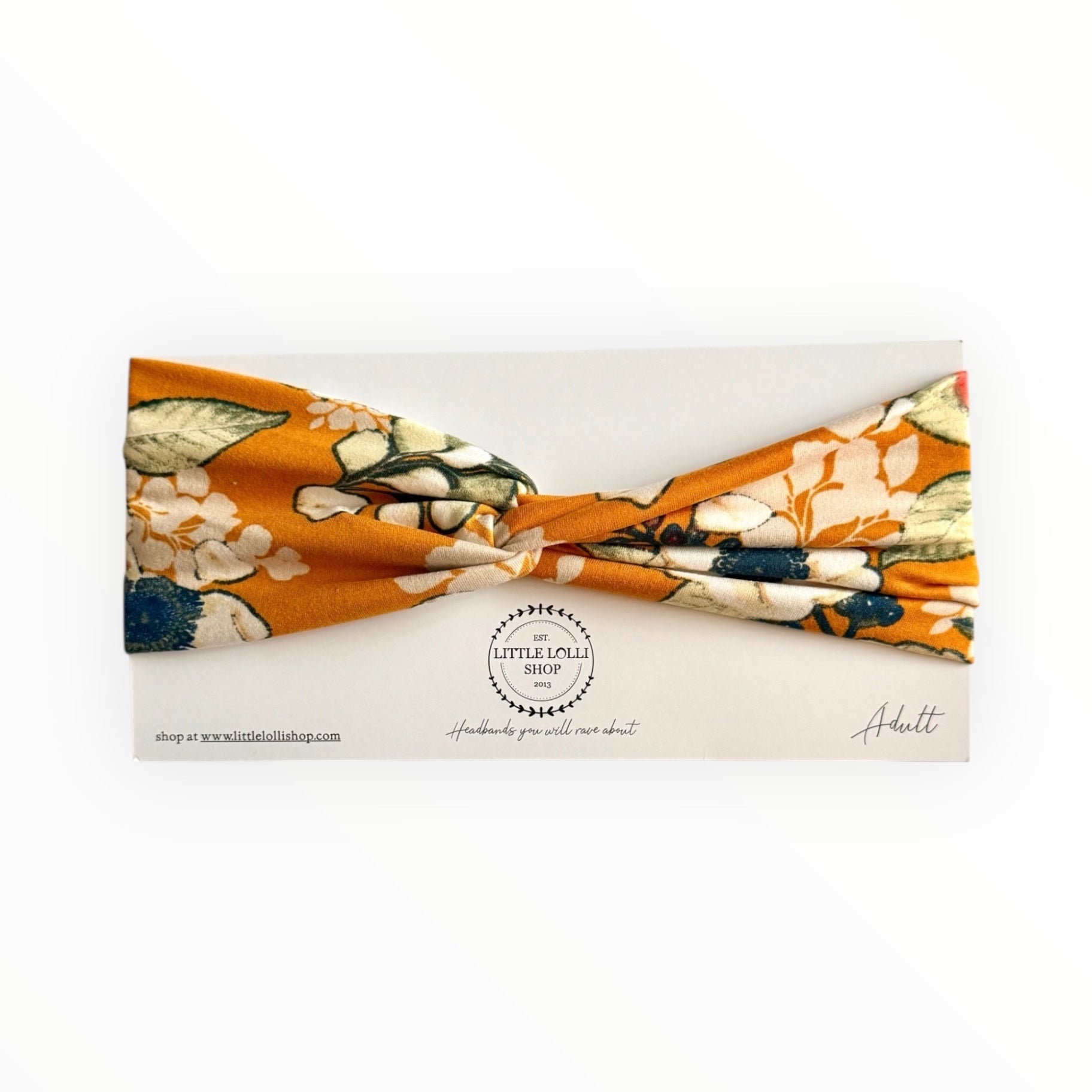 Orange Floral Headband