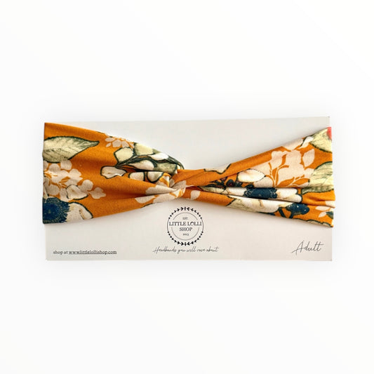 Orange Floral Headband
