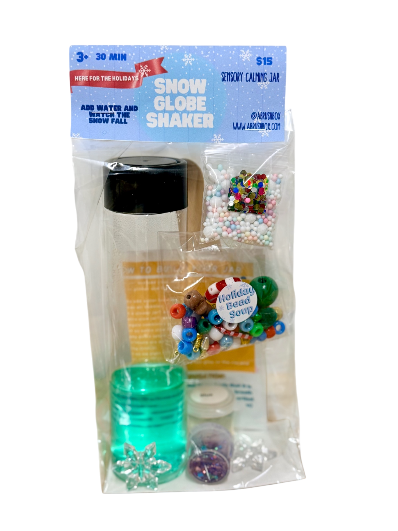 Snow Globe Shake Sensory Calming Jar