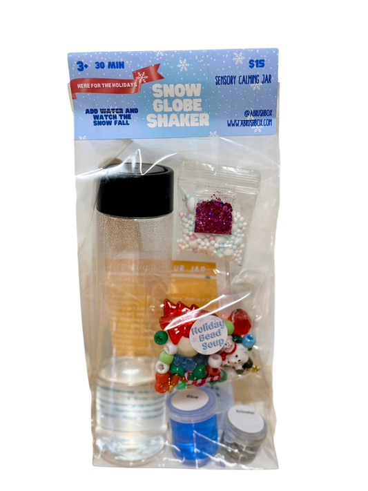 Snow Globe Shaker Sensory Calming Jar