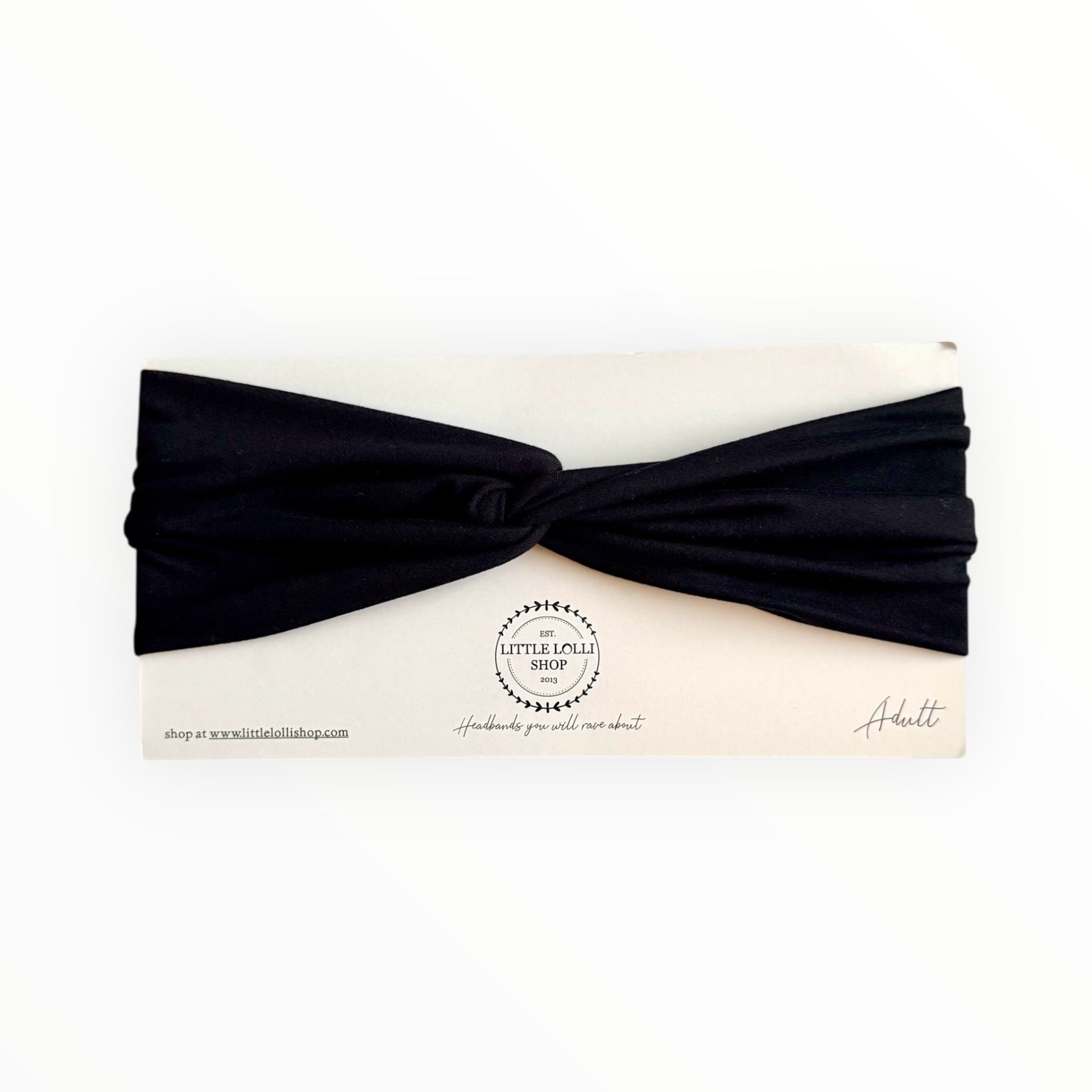 Black Slick Headband 