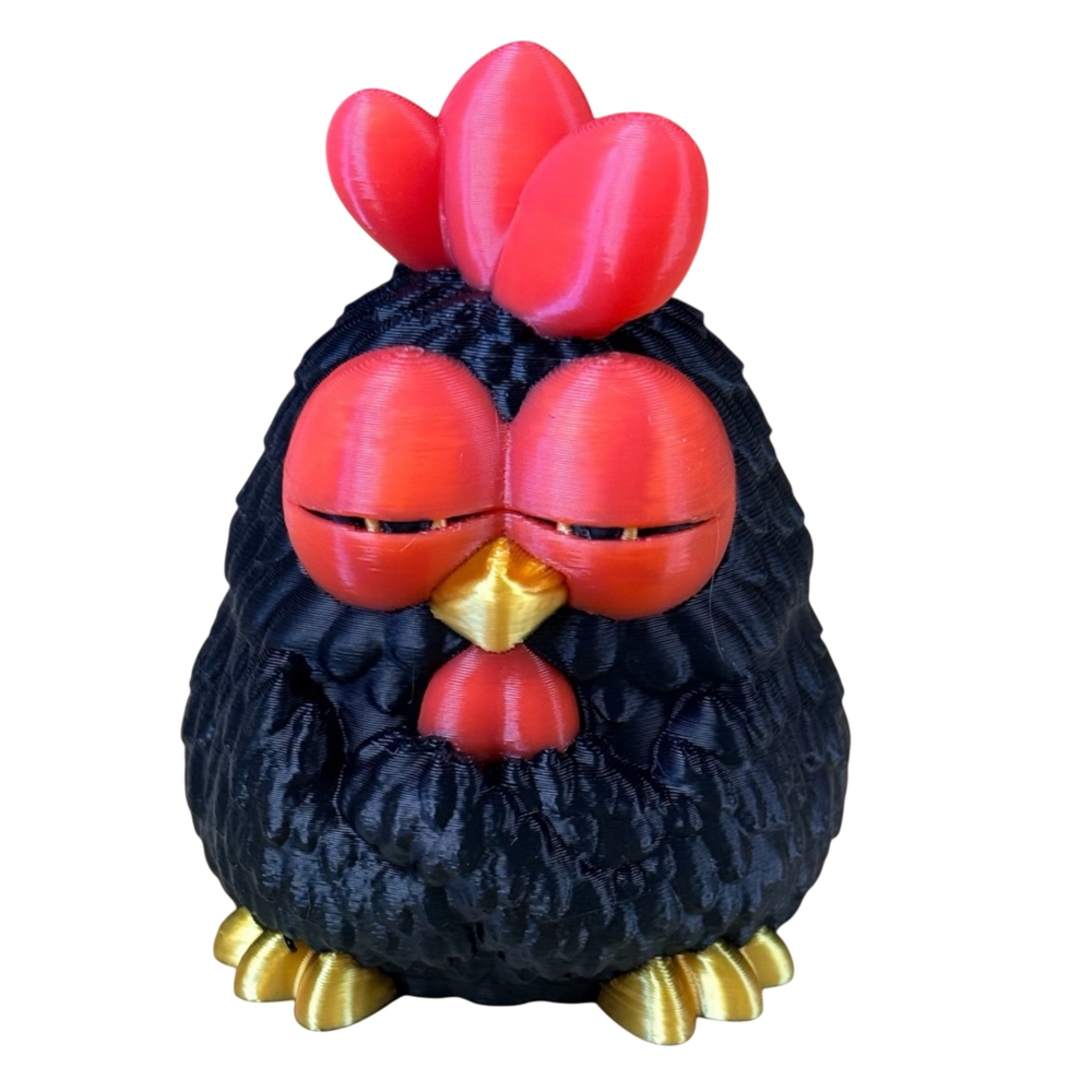 044 - 3D Printed Black Sassy Chicken