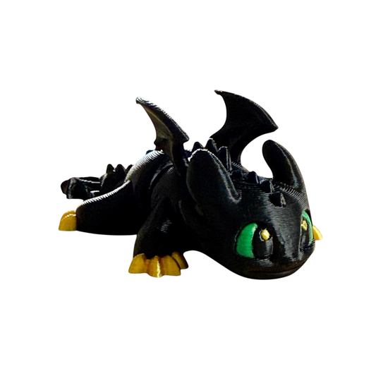 044 - 3D Printed Mini Dragon "Toothless-Inspired"