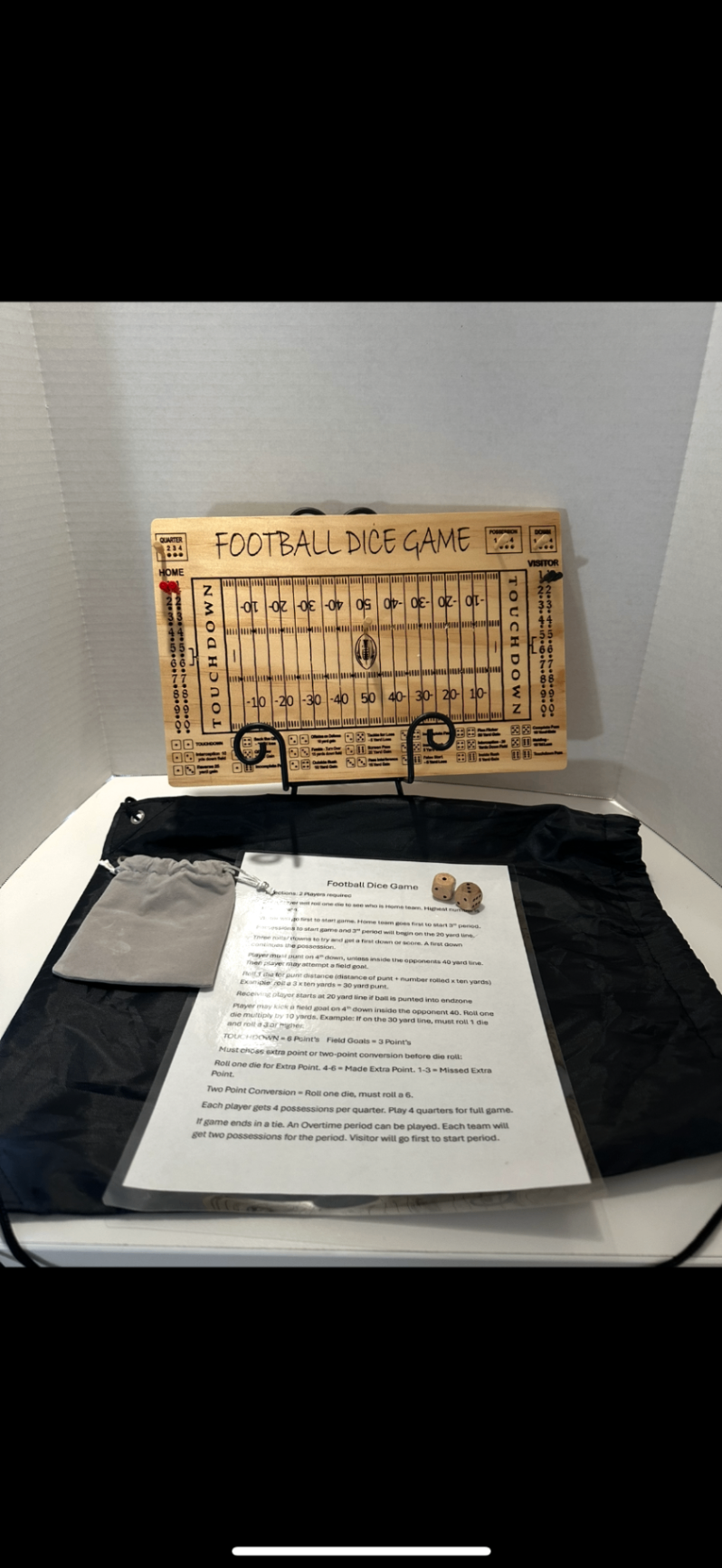 09 - Wooden Football Dice Game