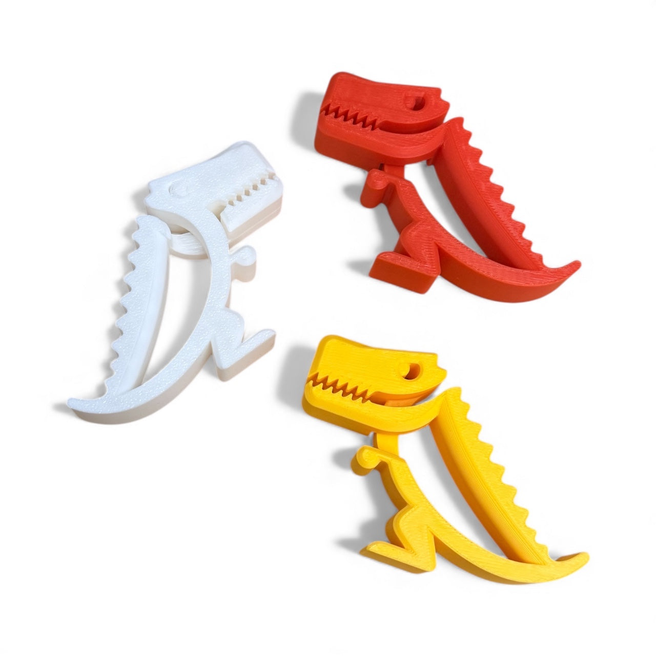 3D Printed Dinosaur Chip Clips