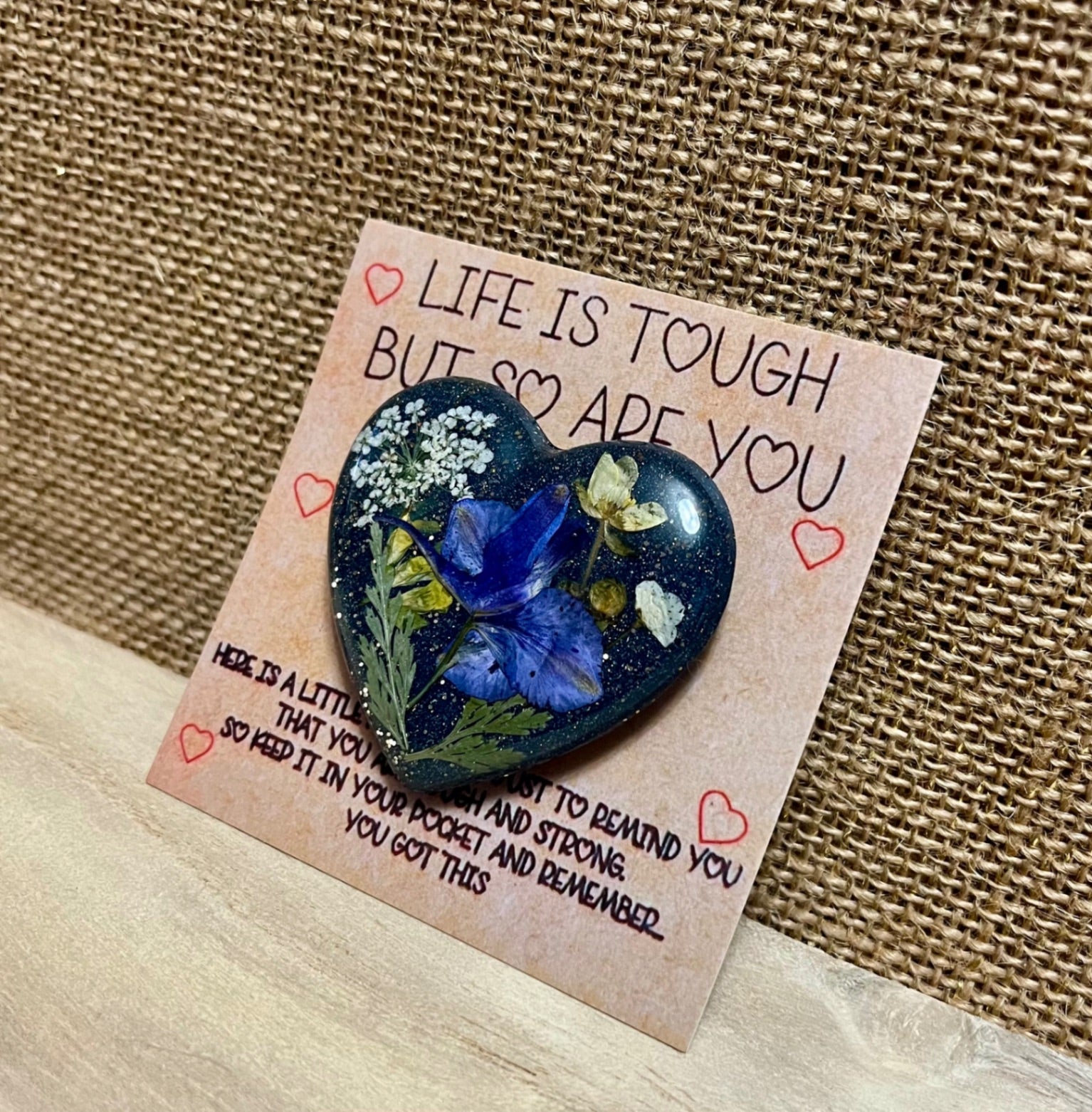 Midnight Bloom Resin Badge Reel