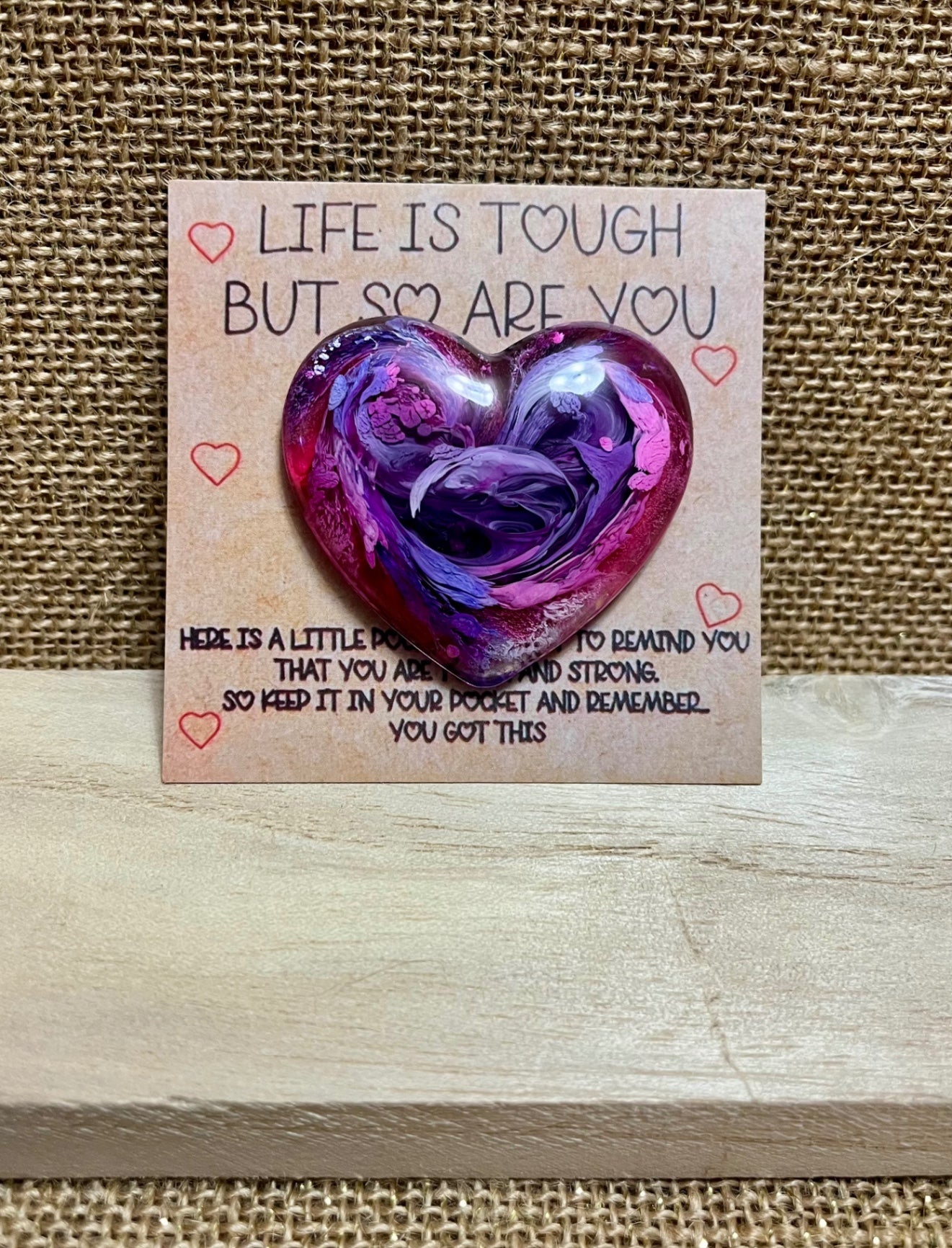 Pastel Swirl Resin Packet Hug