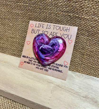 Pastel Swirl Resin Packet Hug