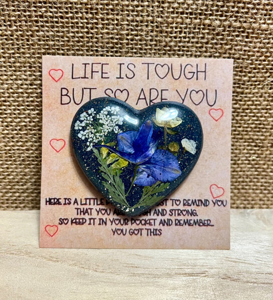 Midnight Bloom Resin Badge Reel