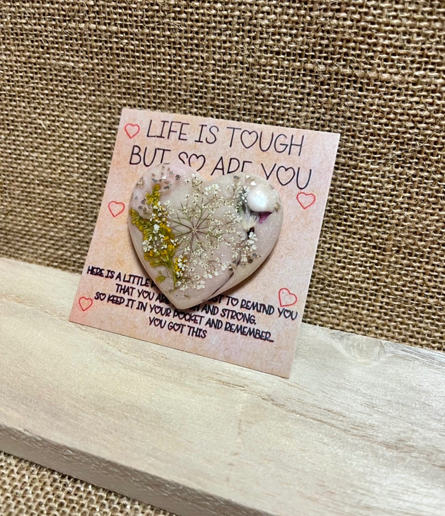 Soft Petal Cream Resin Hug