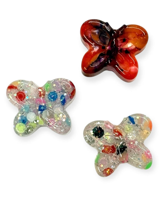 017 - Butterfly Flutterby Resin Magnet