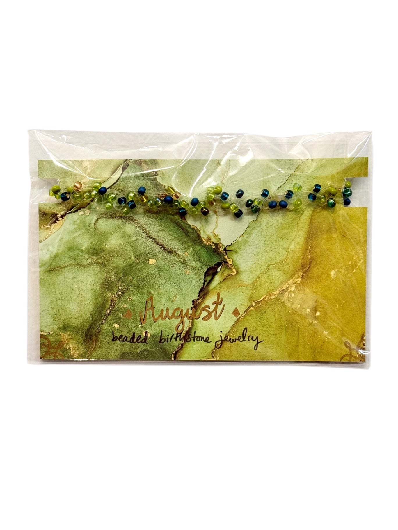 048 - August Birthstone Peridot Twisted Beaded Multiwear Jewelry
