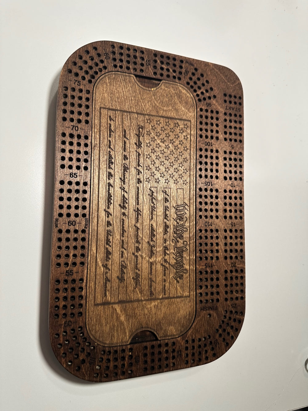 09 - Handmade Wooden Cribbage Board
